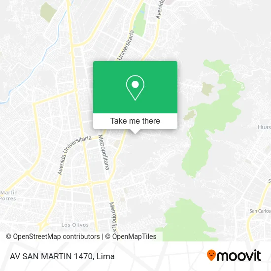 AV SAN MARTIN  1470 map