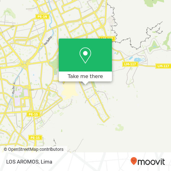 LOS AROMOS map