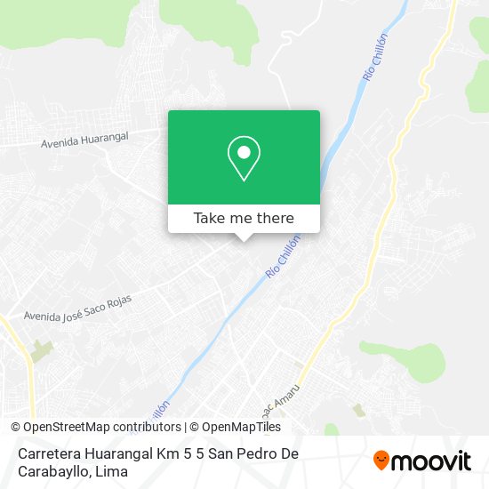 Carretera Huarangal Km 5 5  San Pedro De Carabayllo map