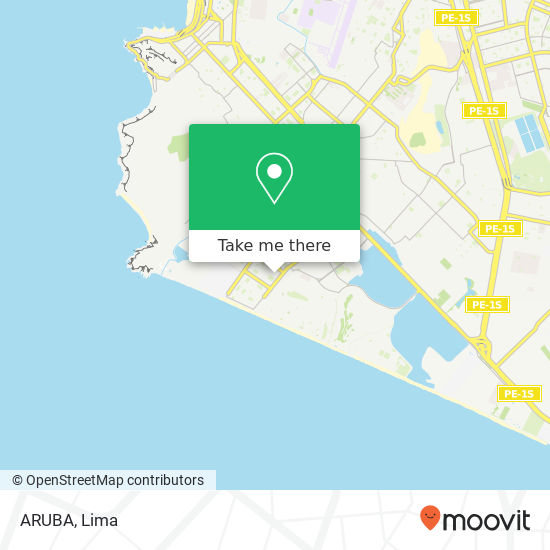ARUBA map