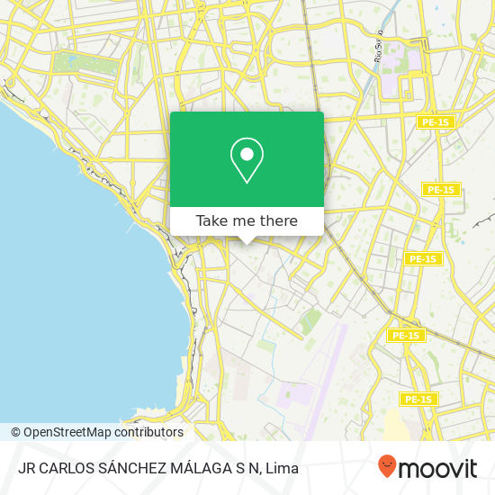 Mapa de JR  CARLOS SÁNCHEZ MÁLAGA S N