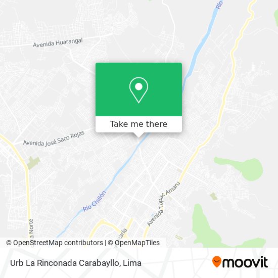Mapa de Urb  La Rinconada  Carabayllo