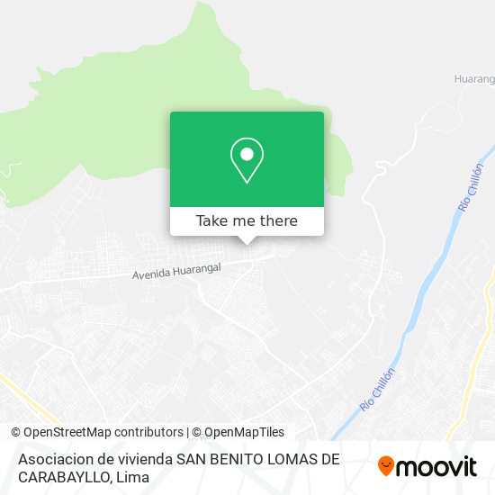 Asociacion de vivienda SAN BENITO  LOMAS DE CARABAYLLO map