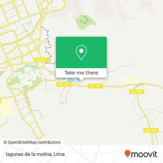 lagunas de la molina map