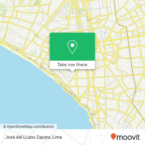 José del LLano Zapata map