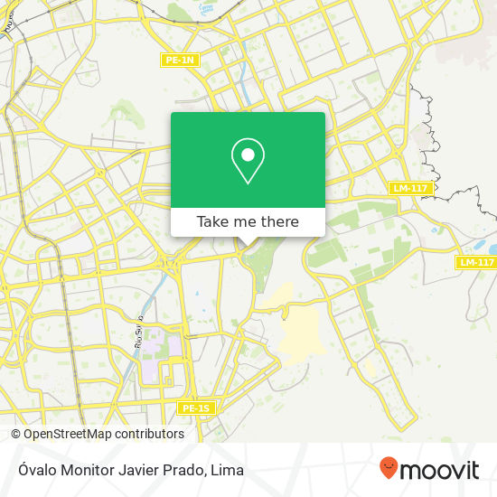 Óvalo Monitor Javier Prado map
