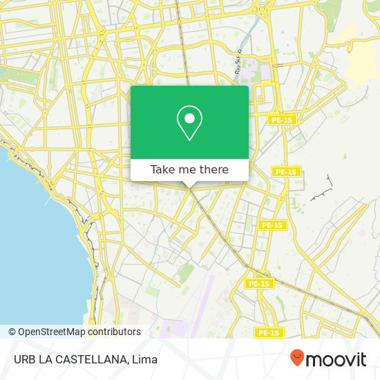 URB  LA CASTELLANA map