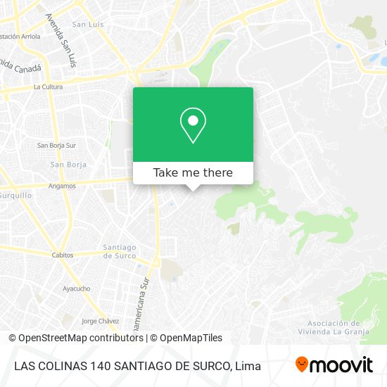 LAS COLINAS 140 SANTIAGO DE SURCO map