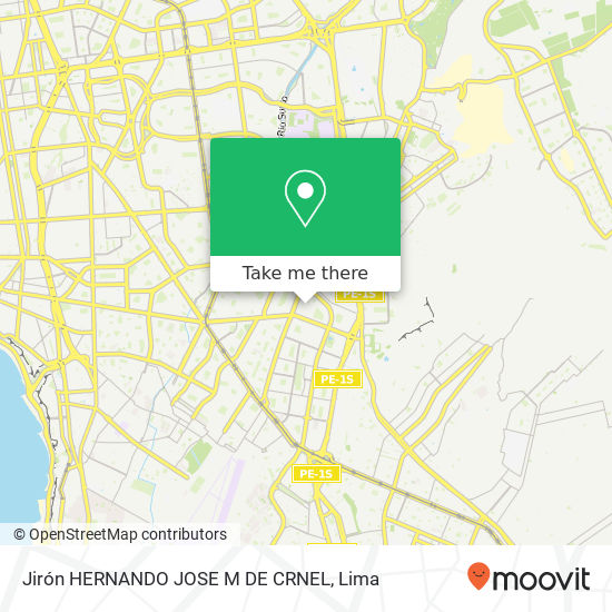 Jirón HERNANDO JOSE M  DE CRNEL map