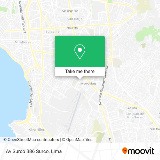 Av  Surco 386  Surco map