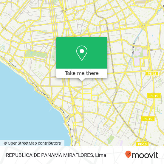 Mapa de REPUBLICA DE PANAMA MIRAFLORES