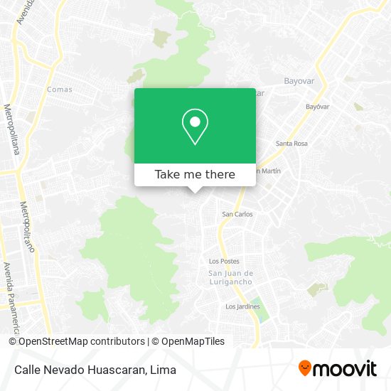 Mapa de Calle Nevado Huascaran