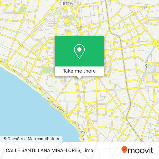 CALLE SANTILLANA  MIRAFLORES map
