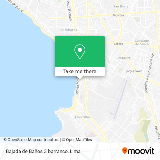 Bajada de Baños 3  barranco map