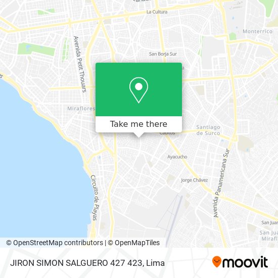 JIRON SIMON SALGUERO 427 423 map