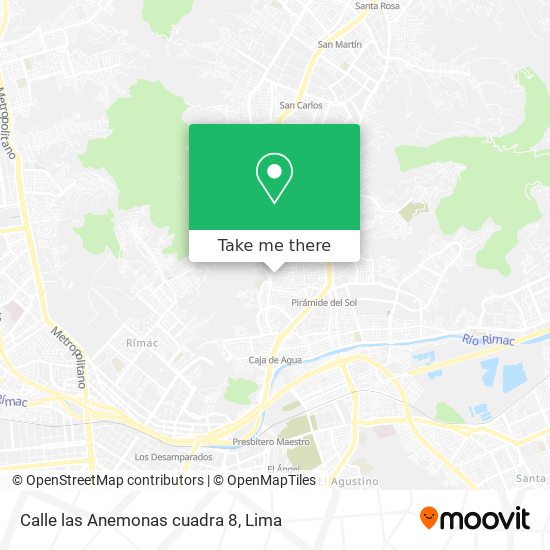 Calle las Anemonas cuadra 8 map