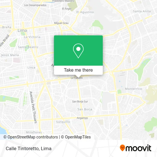 Calle  Tintoretto map