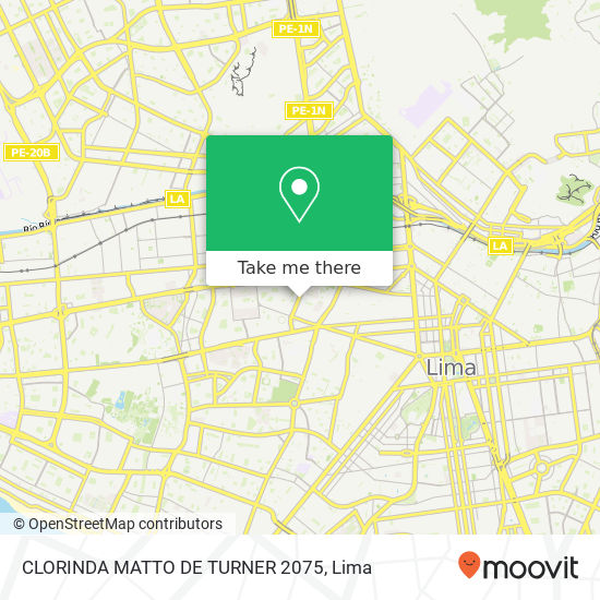 CLORINDA MATTO DE TURNER 2075 map