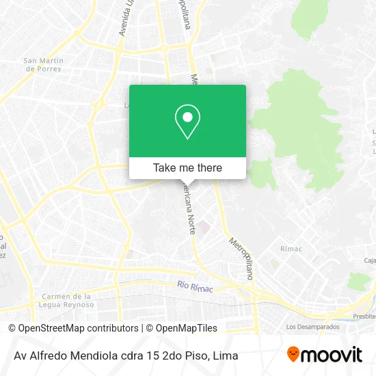 Av  Alfredo Mendiola cdra  15  2do Piso map