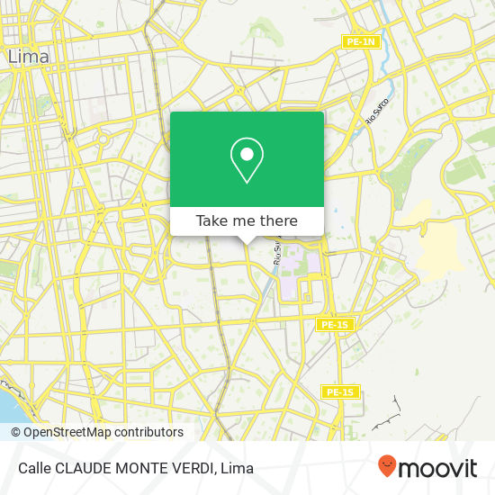Calle CLAUDE MONTE VERDI map