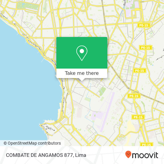 COMBATE DE ANGAMOS 877 map
