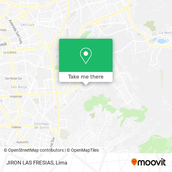 JIRON LAS FRESIAS map