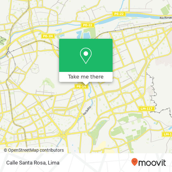 Calle  Santa Rosa map