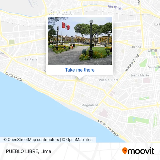Mapa de PUEBLO LIBRE
