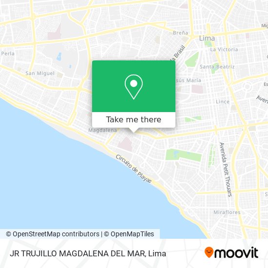 JR TRUJILLO   MAGDALENA DEL MAR map