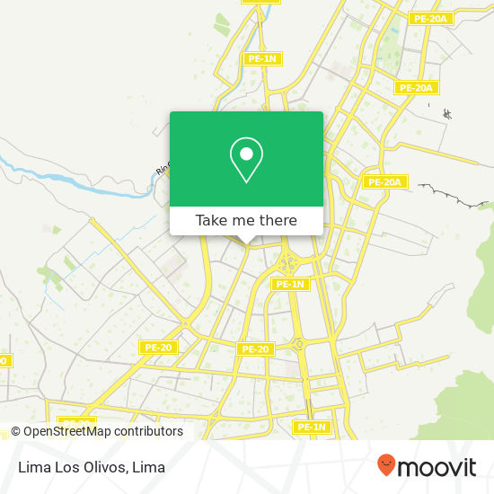 Lima Los Olivos map