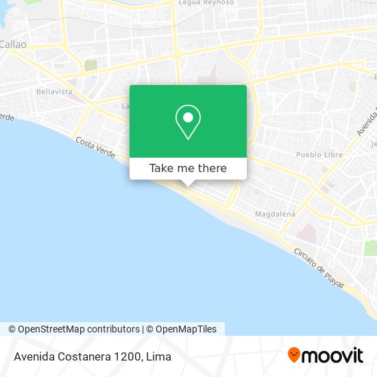 Avenida Costanera 1200 map