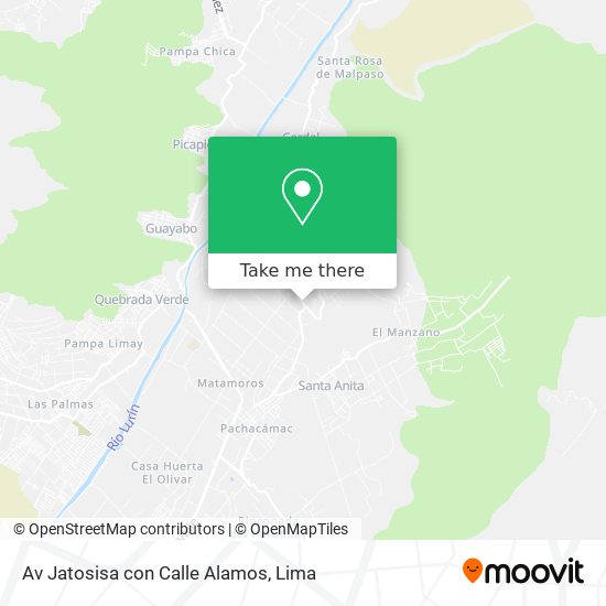 Av  Jatosisa con Calle Alamos map