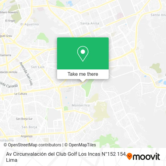 Av  Circunvalación del Club Golf Los Incas N°152 154 map