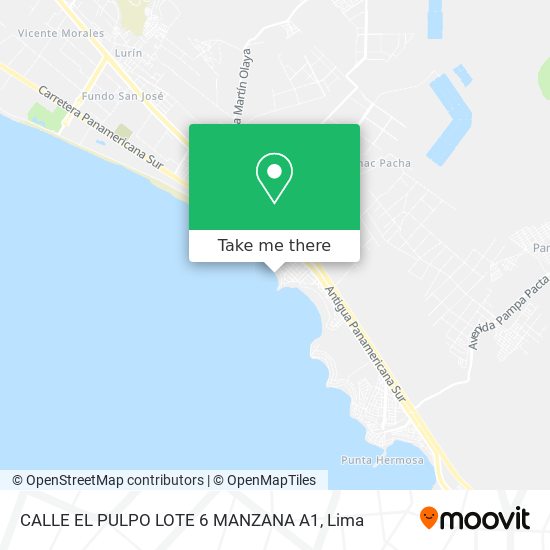 CALLE EL PULPO LOTE 6 MANZANA A1 map