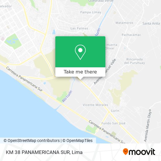 KM 38 PANAMERICANA SUR map