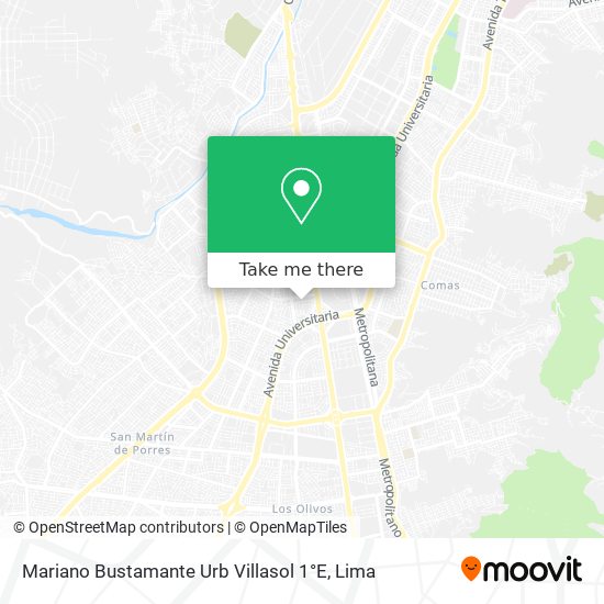 Mapa de Mariano Bustamante  Urb  Villasol 1°E