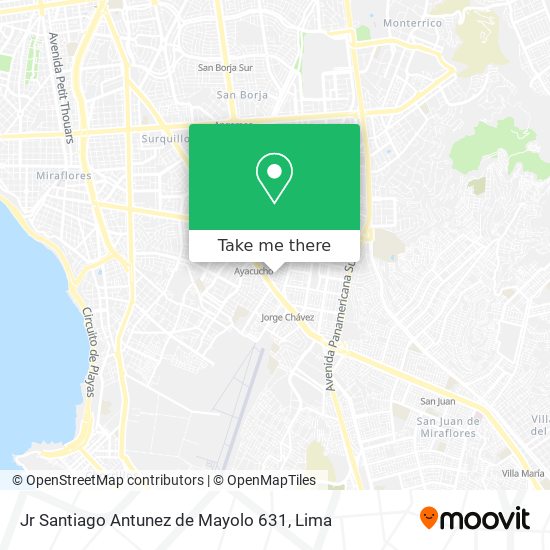 Jr  Santiago Antunez de Mayolo 631 map