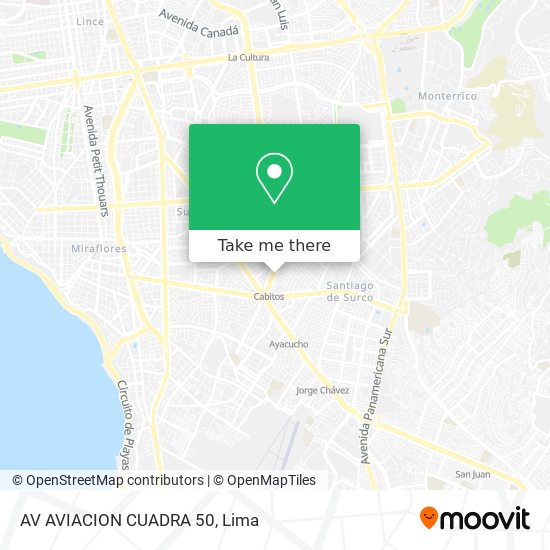 AV  AVIACION CUADRA 50 map