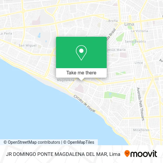 Mapa de JR DOMINGO PONTE   MAGDALENA DEL MAR