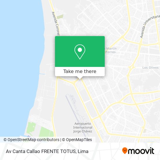 Av  Canta Callao FRENTE  TOTUS map
