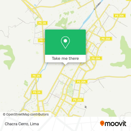 Chacra Cerro map