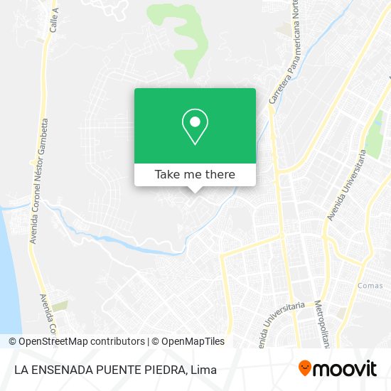 LA ENSENADA PUENTE PIEDRA map