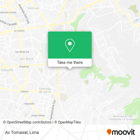 Av  Tomasal map