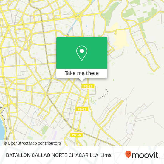 BATALLON CALLAO NORTE  CHACARILLA map