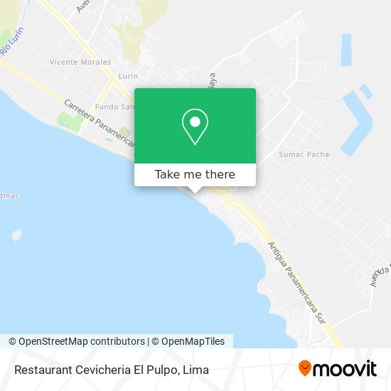 Restaurant Cevicheria El Pulpo map