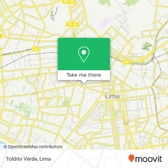 Toldito Verde map