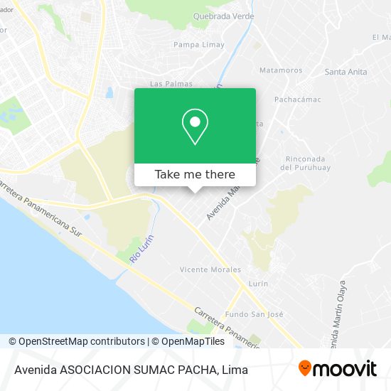 Avenida ASOCIACION SUMAC PACHA map