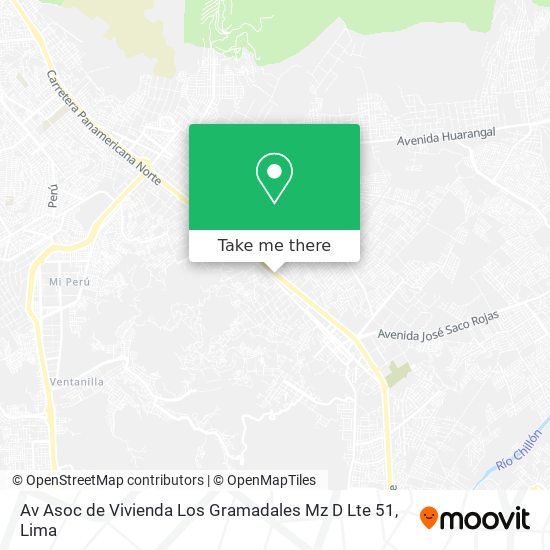 Av  Asoc de Vivienda Los Gramadales Mz D Lte 51 map