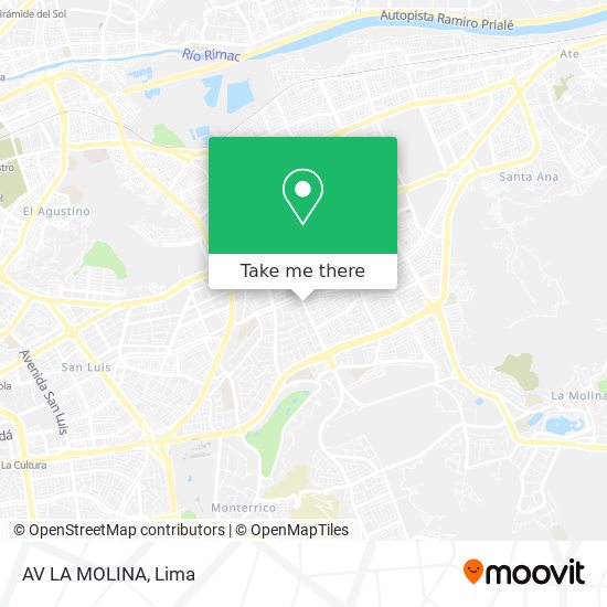 AV  LA MOLINA map