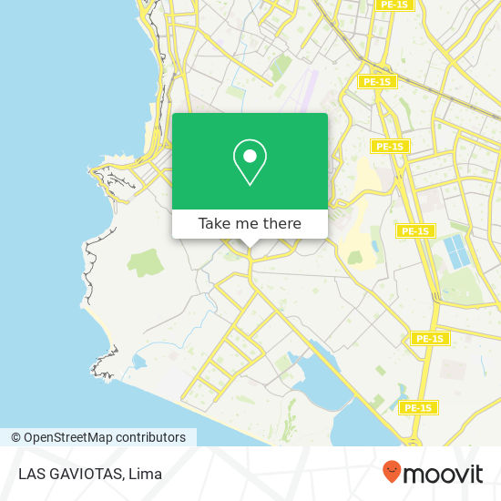 LAS GAVIOTAS map